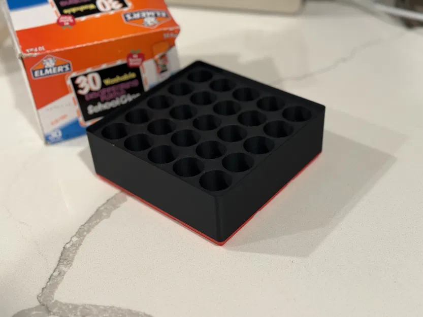 Khay Gridfinity đựng keo dán Elmer’s 7g (25 cây) - Grid Bin 3x3x6 - Image 2