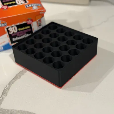 Khay Gridfinity đựng keo dán Elmer’s 7g (25 cây) - Grid Bin 3x3x6