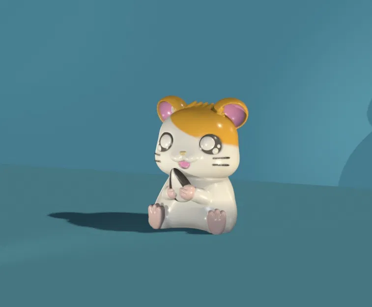 Hamtaro – mô hình hamster dễ thương để in 3D - Image 6