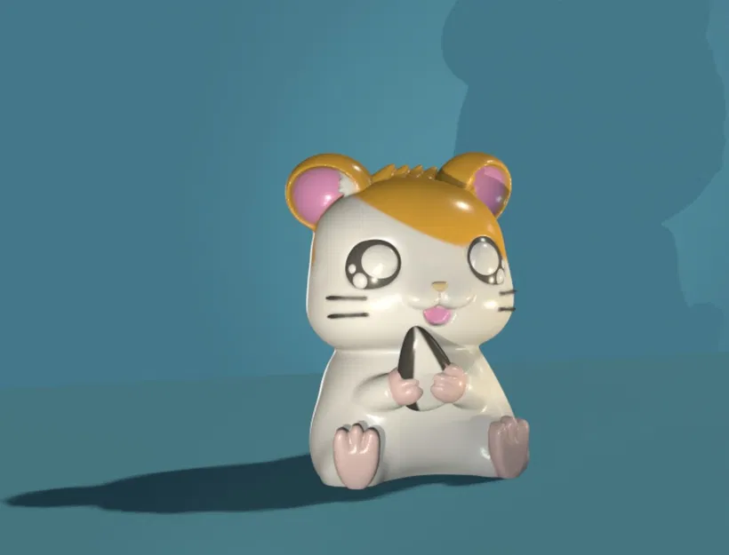 Hamtaro – mô hình hamster dễ thương để in 3D - Image 7