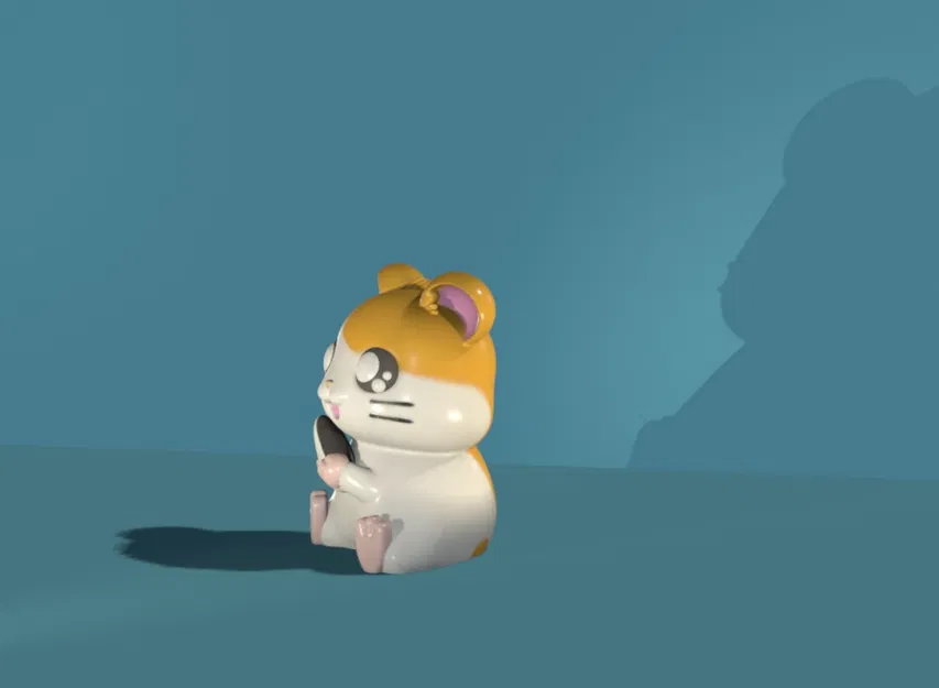 Hamtaro – mô hình hamster dễ thương để in 3D - Image 8