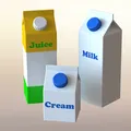 Hộp Sữa/Kem/Nước Ép Mini (Mini Milk/Cream/Juice Carton) - Thumbnail 2