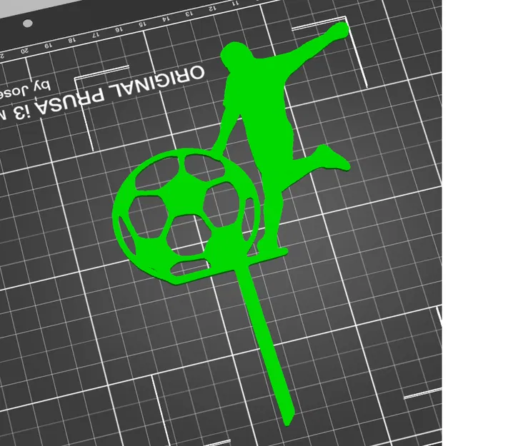 Zápich cắm bánh sinh nhật cầu thủ bóng đá (birthday cake footballer) - Image 1