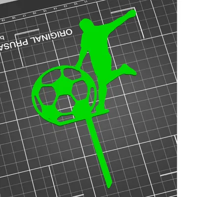 Zápich cắm bánh sinh nhật cầu thủ bóng đá (birthday cake footballer)