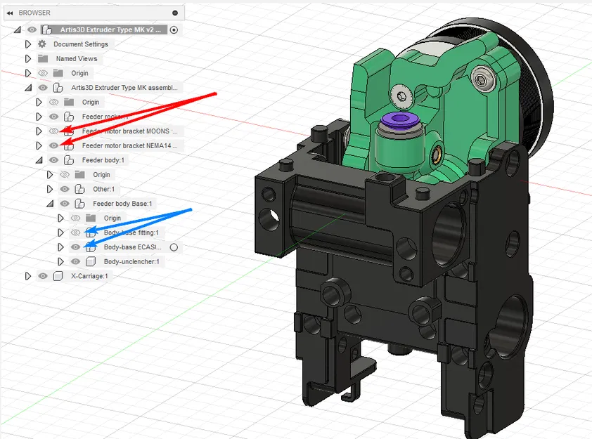 Artis3D feeder Type MK Version 2 (cho Creality K1/K1MAX) - Image 4