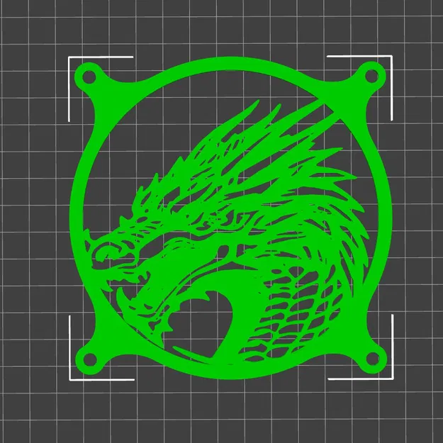 Chụp Quạt Tản Nhiệt PC Hình Rồng 120mm - Trang Trí Độc Đáo - Image 1