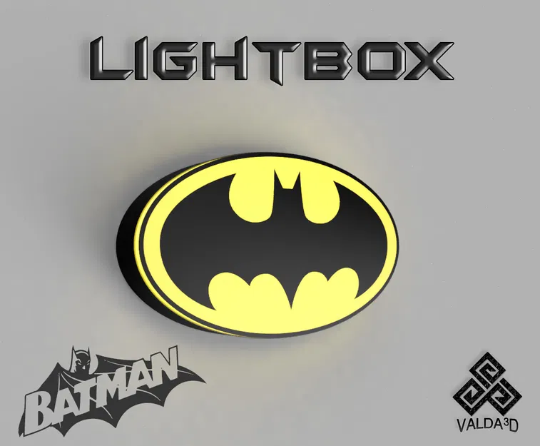 Hộp đèn logo Batman (Lightbox) – Led Lamp - Image 2