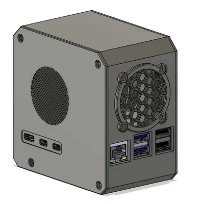 Vỏ Raspberry 5 cho Ice Tower và NVMe Board