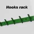 Thanh móc treo tường (Hooks rack, wall mounted) - Thumbnail 1