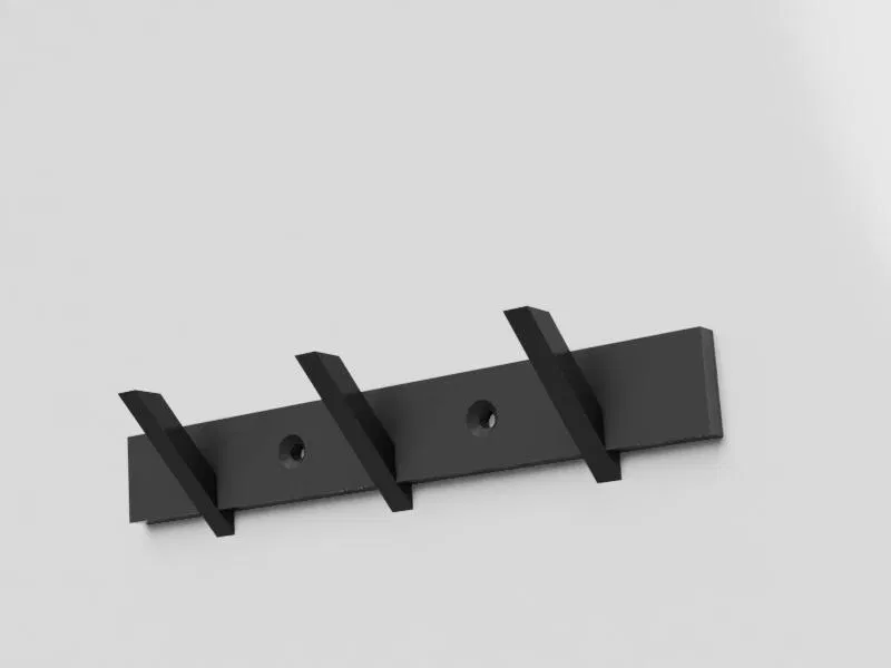 Thanh móc treo tường (Hooks rack, wall mounted) - Image 2