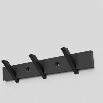 Thanh móc treo tường (Hooks rack, wall mounted)