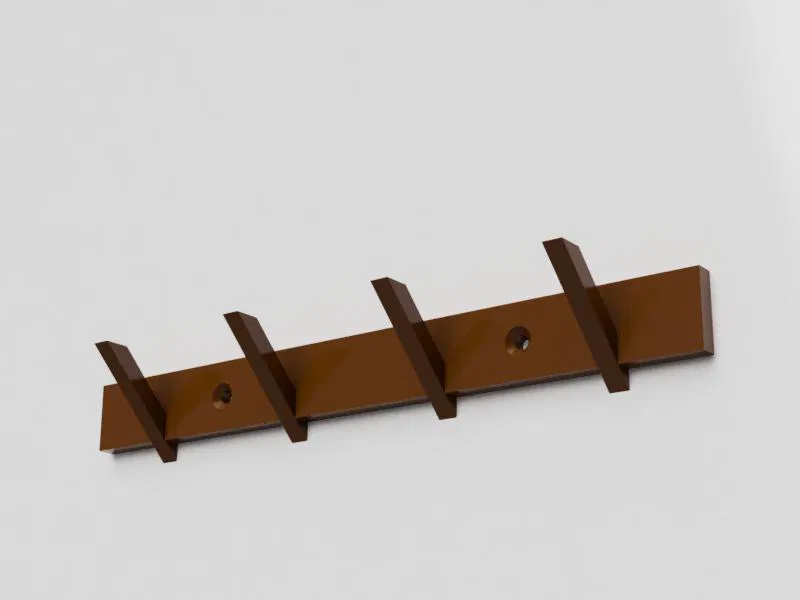 Thanh móc treo tường (Hooks rack, wall mounted) - Image 3
