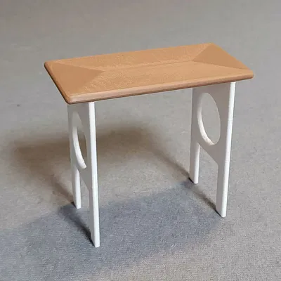 Bàn học mini cho búp bê Barbie - Mô hình in 3D