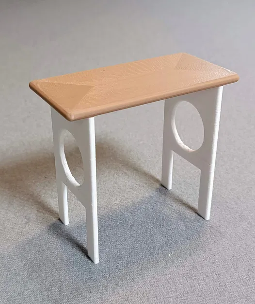 Bàn học mini cho búp bê Barbie - Mô hình in 3D - Image 5