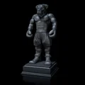 Tượng chó Rottweiler đeo găng tay boxing (High-Polygon, STL tách phần/khổ lớn) - Thumbnail 1
