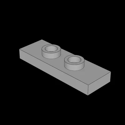 Tấm Đế Lego Tương Thích 1x3 Với 2 Trụ Lệch Tâm