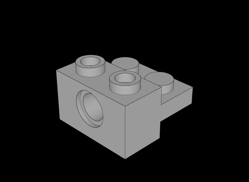 Khối Technic Lego Tương Thích 1x2 Có Đế 1x2 - Mô Hình In 3D - Image 1