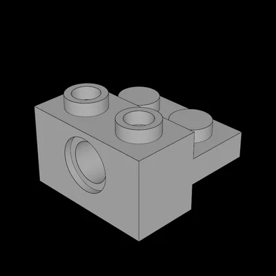 Khối Technic Lego Tương Thích 1x2 Có Đế 1x2 - Mô Hình In 3D