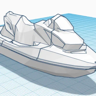 Mô Hình Jet Ski 3D - Đồ Trang Trí Độc Đáo