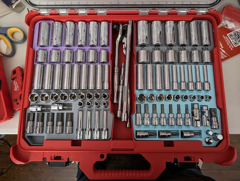 Khay Socket cho Milwaukee Low-Profile PACKOUT - Image 1