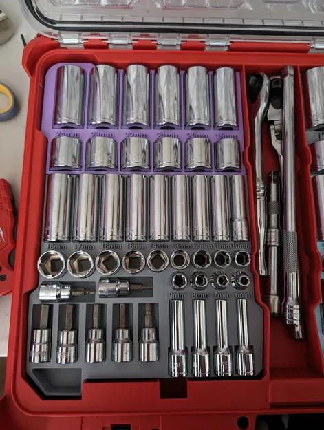 Khay Socket cho Milwaukee Low-Profile PACKOUT - Image 2