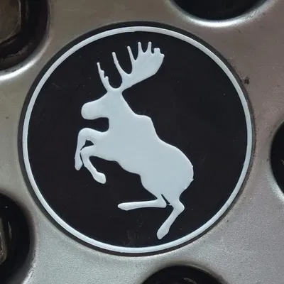 Nắp chụp moay-ơ bánh xe Volvo Prancing Moose