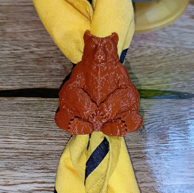 Woggle Gấu Ngồi 3D - Phụ Kiện Khăn Quàng Hướng Đạo Sinh