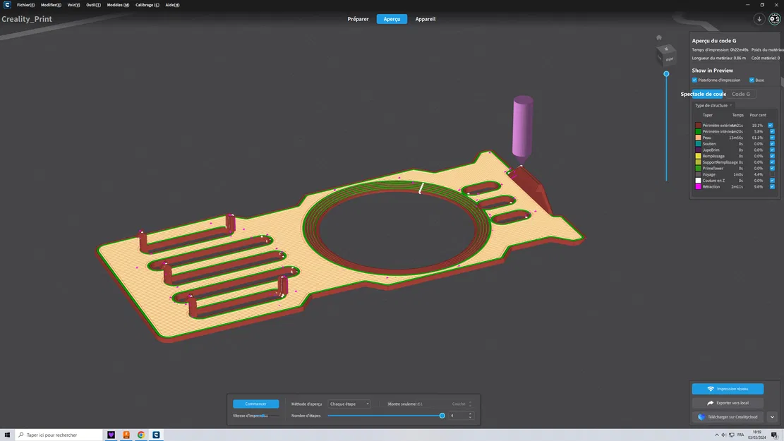 Custom Ender3 V3 KE - Mặt trước (Front Cover/Capot) - Image 5