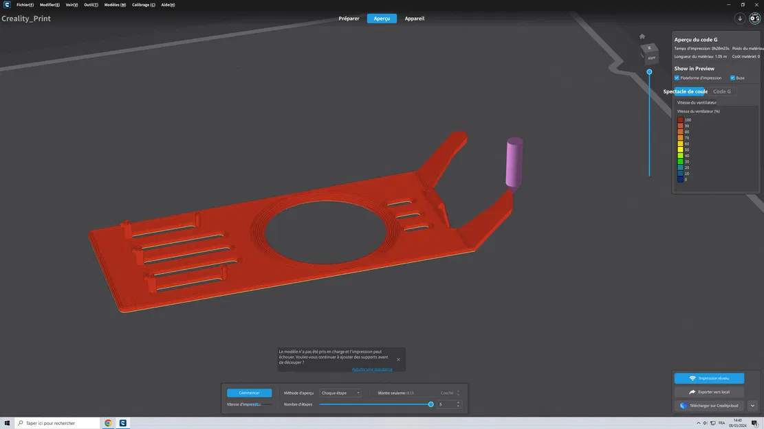 Custom Ender3 V3 KE - Mặt trước (Front Cover/Capot) - Image 6