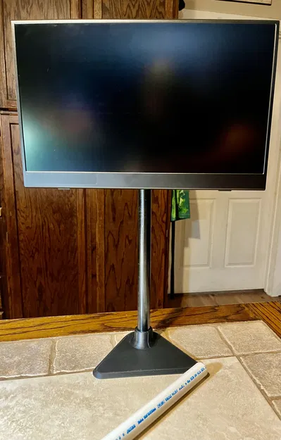 Chân Đỡ Màn Hình Di Động VESA 75 với Ống Nâng PVC - Image 3