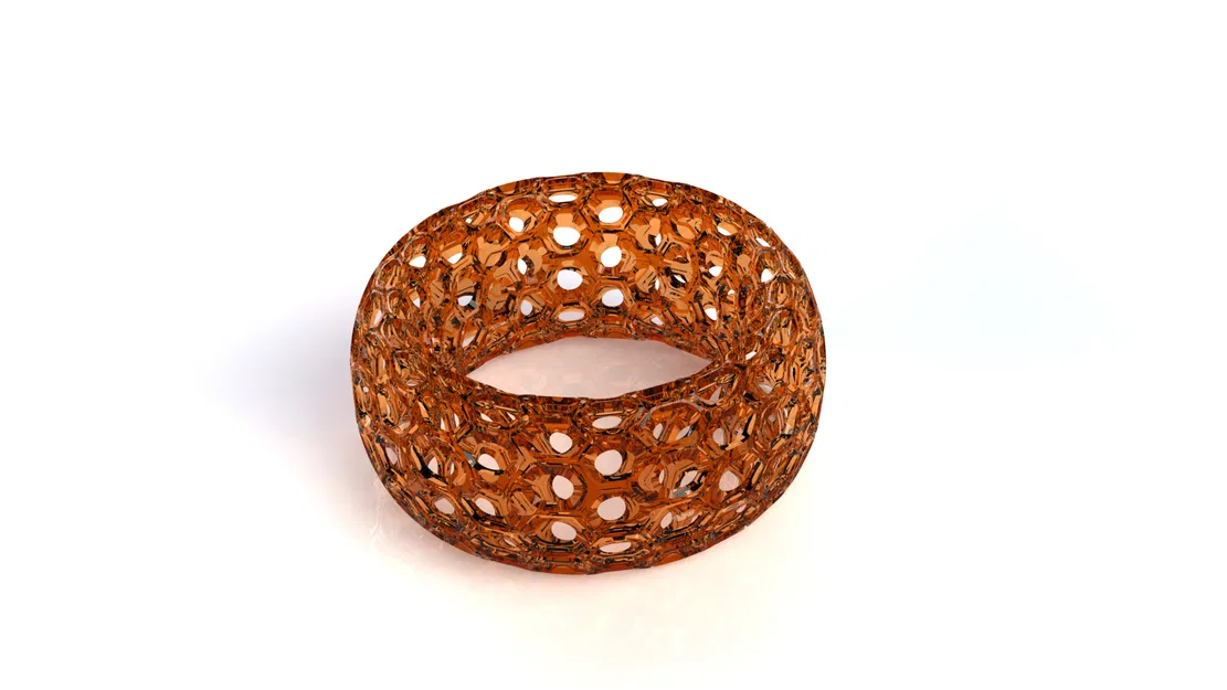 Vòng Toroid Tổ Ong (Honeycomb Toroid Ring) - Image 1