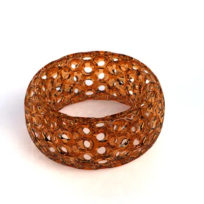 Vòng Toroid Tổ Ong (Honeycomb Toroid Ring)