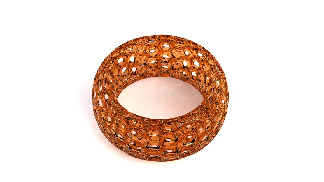 Vòng Toroid Tổ Ong (Honeycomb Toroid Ring) - Image 2