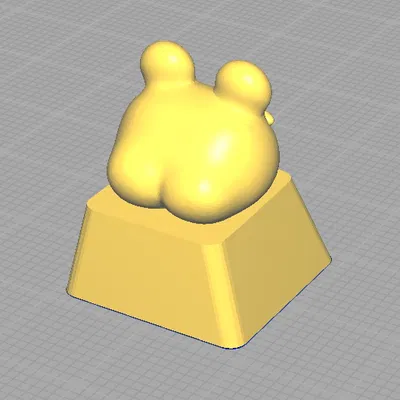 Keycap Hình Ếch Ngộ Nghĩnh - In 3D Độc Đáo