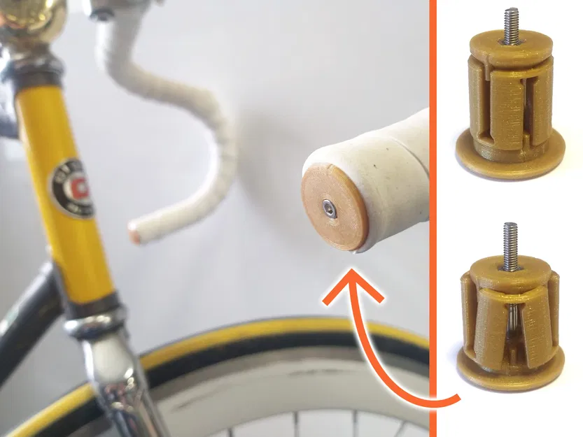 Nút bịt đầu ghi-đông dạng nở (Expanding Bar-End Plug) cho xe road - Image 1