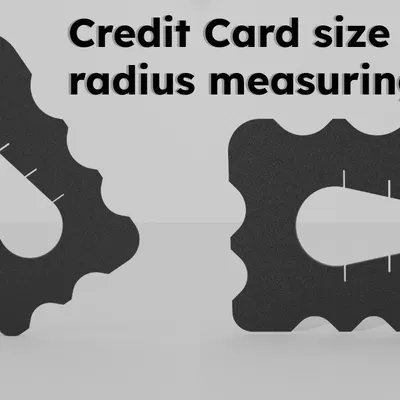 Dụng Cụ Đo Bán Kính Kích Thước Thẻ Tín Dụng Đa Năng