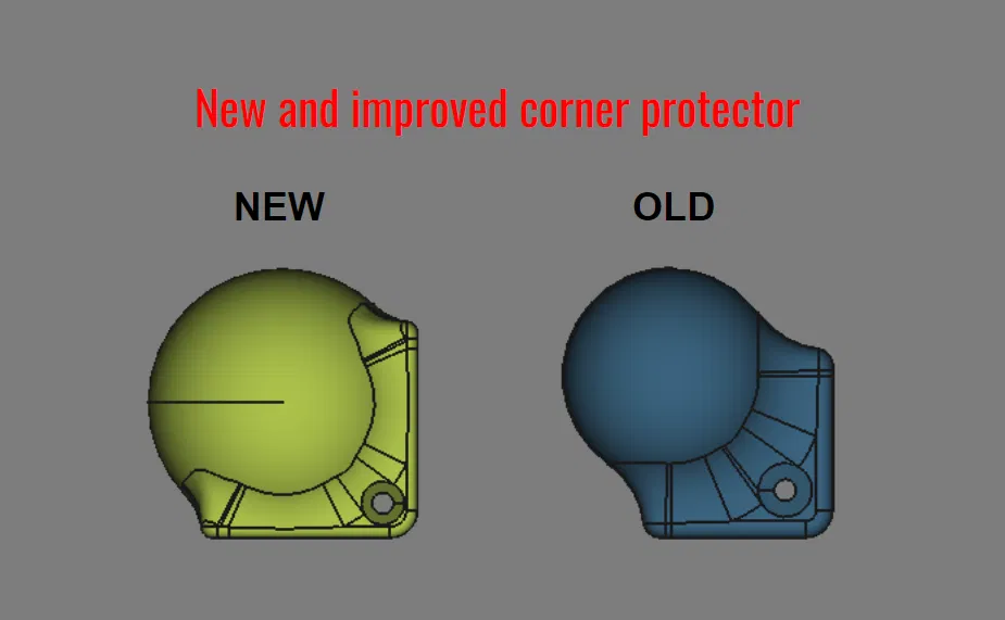 Bảo vệ góc cạnh nội thất cải tiến mới - Gắn vít hoặc dán keo - Image 1