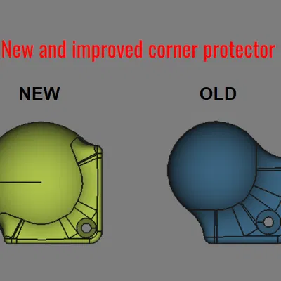 Bảo vệ góc cạnh nội thất cải tiến mới - Gắn vít hoặc dán keo