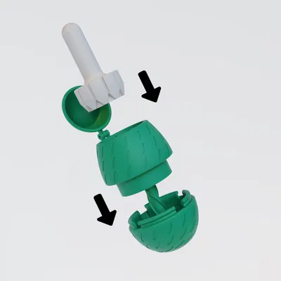 Hộp Cất Nhẫn Trứng Phục Sinh Xoay Mở (Fidget Twist Open Egg Ring Storage Box)