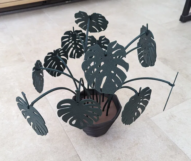 Bộ Lót Ly Monstera - Thân Cao Hơn - Image 1