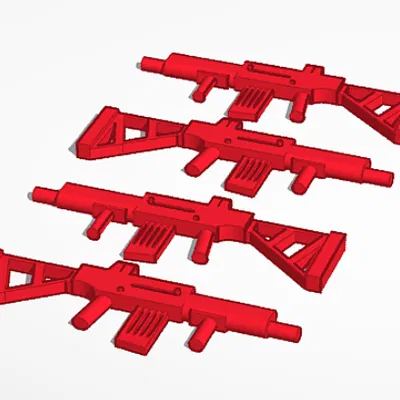 Mô Hình Súng Tí Hon Cho Lucky 13 - Phụ Kiện In 3D Độc Đáo