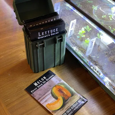 Hộp lưu trữ gói hạt giống cho Baker Creek Heirloom Seed Co