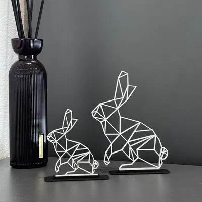 Trang trí Thỏ Low Poly