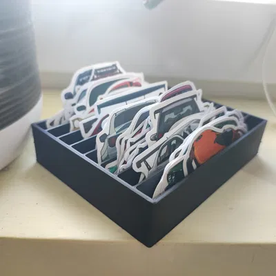 Khay Sắp Xếp Decal 8 Ngăn Tiện Lợi - In 3D Dễ Dàng