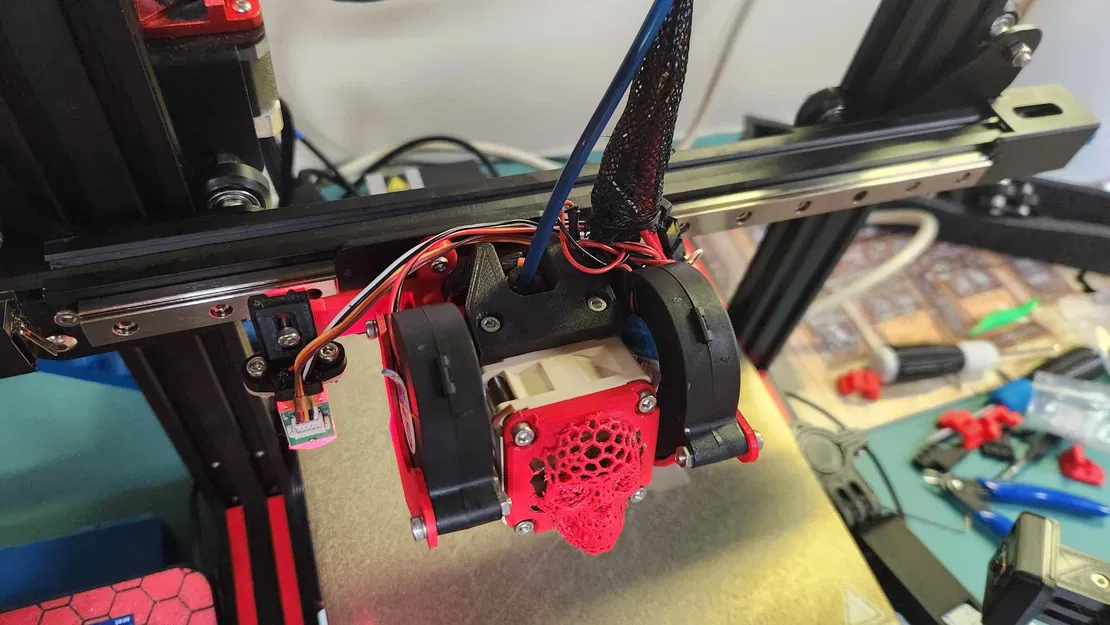 Hero Me 7.4 - Backplate rail Creality cho Ender 3 (gantry + universal base fixed) - Image 3