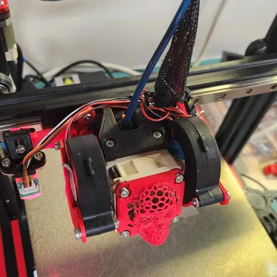 Hero Me 7.4 - Backplate rail Creality cho Ender 3 (gantry + universal base fixed)