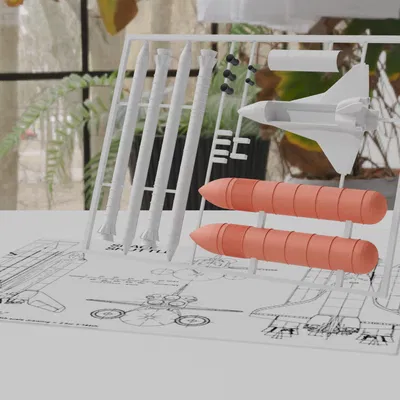 Spaceshuttle- Kit Card (Thẻ Kit Lắp Ráp)