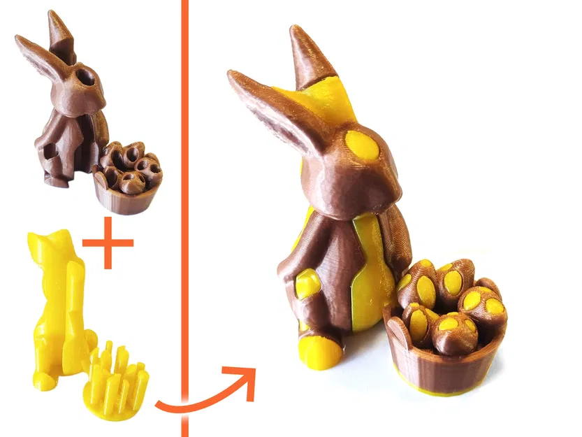 Single Extruder - Dual Color - Easter Bunny - Image 1