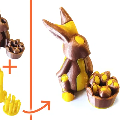 Single Extruder - Dual Color - Easter Bunny