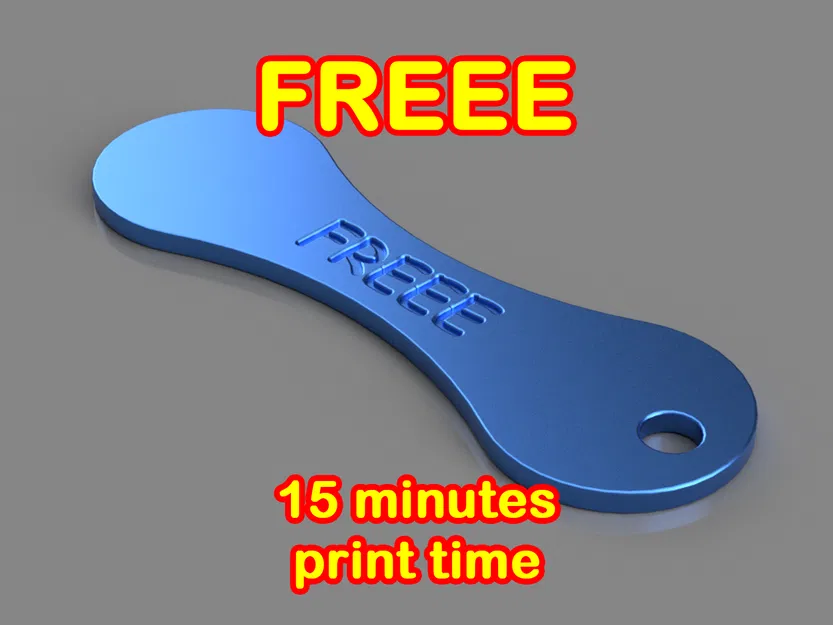 Dụng Cụ Mở Khóa Giỏ Hàng "FREEE" In 3D Tiện Lợi - Image 1